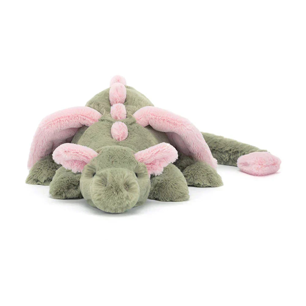 Dragon Plush Toy Soft Fabric Winged Design Hand-Washable