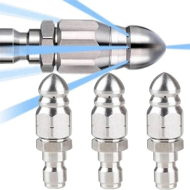 Drain Nozzle Stainless Steel Pointed Tip & Angled Jets