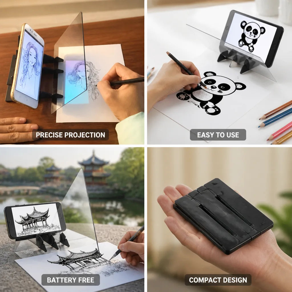 Drawing Projector Phone & Tablet Battery-Free