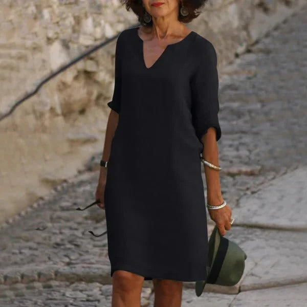 Dress Pullover Loose Fit Breathable Cotton-Poly Blend