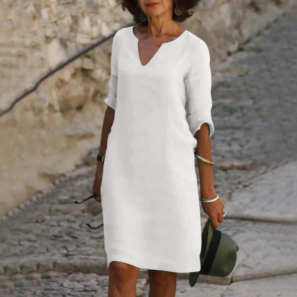 Dress Pullover Loose Fit Breathable Cotton-Poly Blend