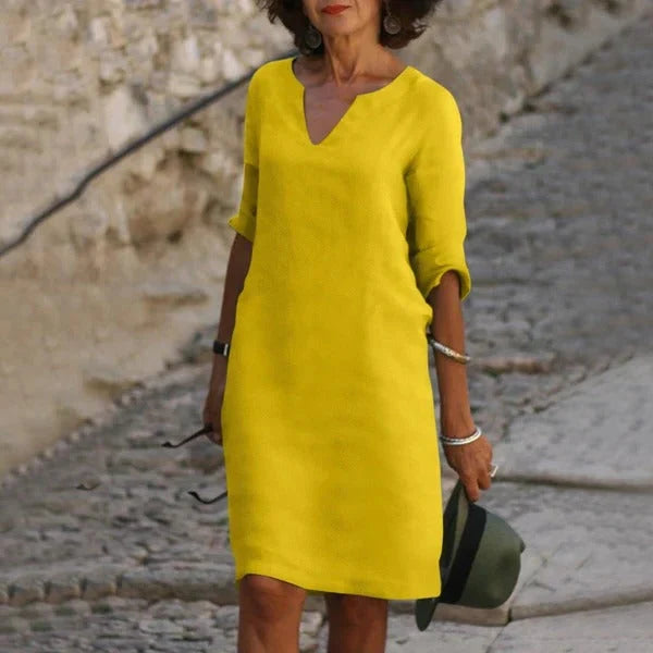 Dress Pullover Loose Fit Breathable Cotton-Poly Blend