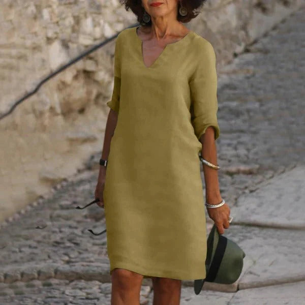 Dress Pullover Loose Fit Breathable Cotton-Poly Blend