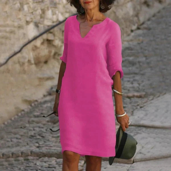 Dress Pullover Loose Fit Breathable Cotton-Poly Blend