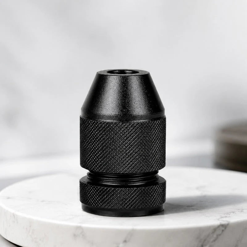 Drill Bit Depth Stop Collar Aluminum Nylon-Lined Tool-Free Adjustment
