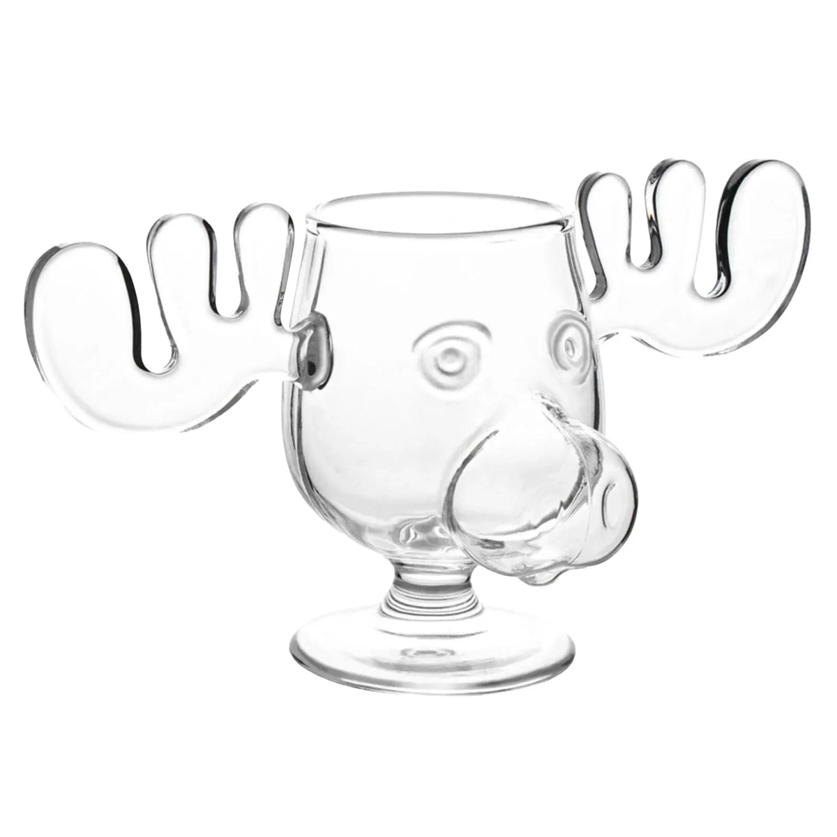 Drinking Glass Antler Design 8.45 Oz