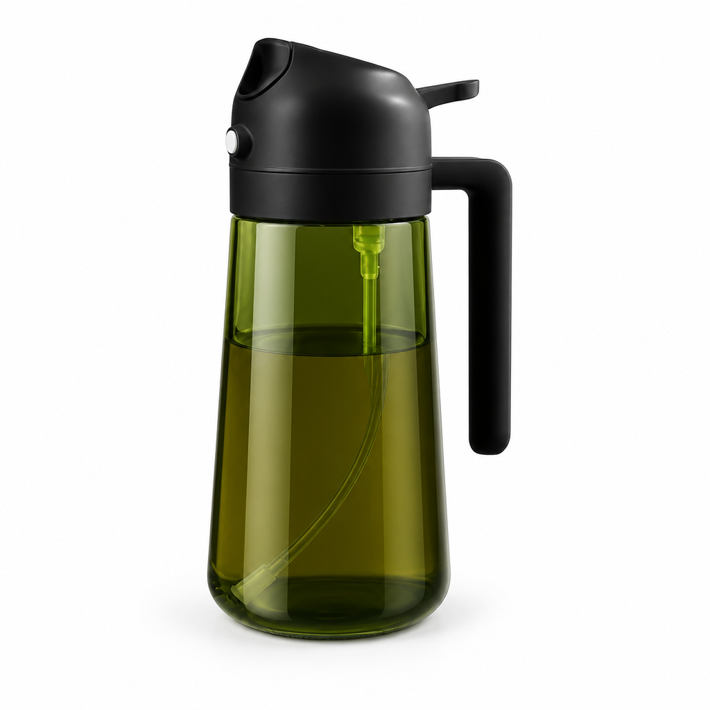 Drip-Free Spray & Pour Glass Oil Dispenser