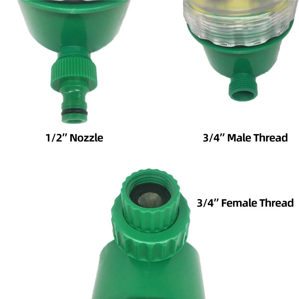 Drip Irrigation System Programmable Timer & Adjustable 8-Hole Heads