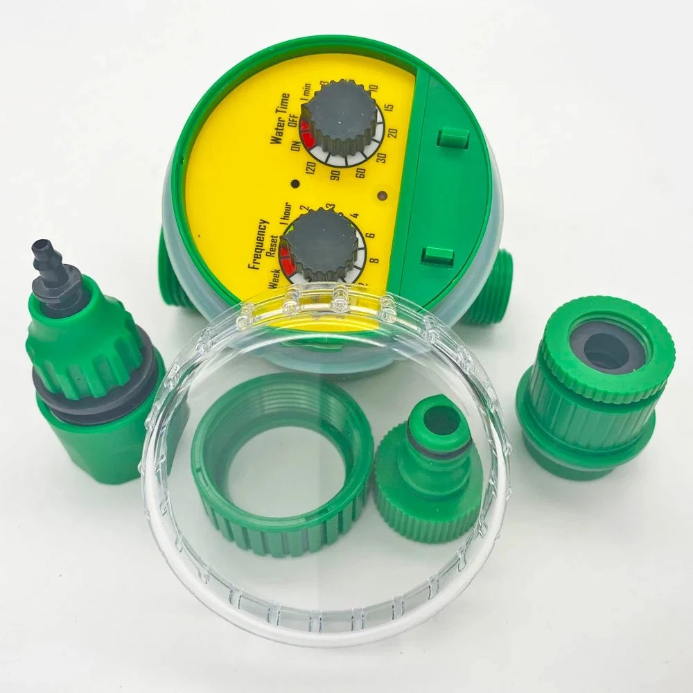 Drip Irrigation System Programmable Timer & Adjustable 8-Hole Heads