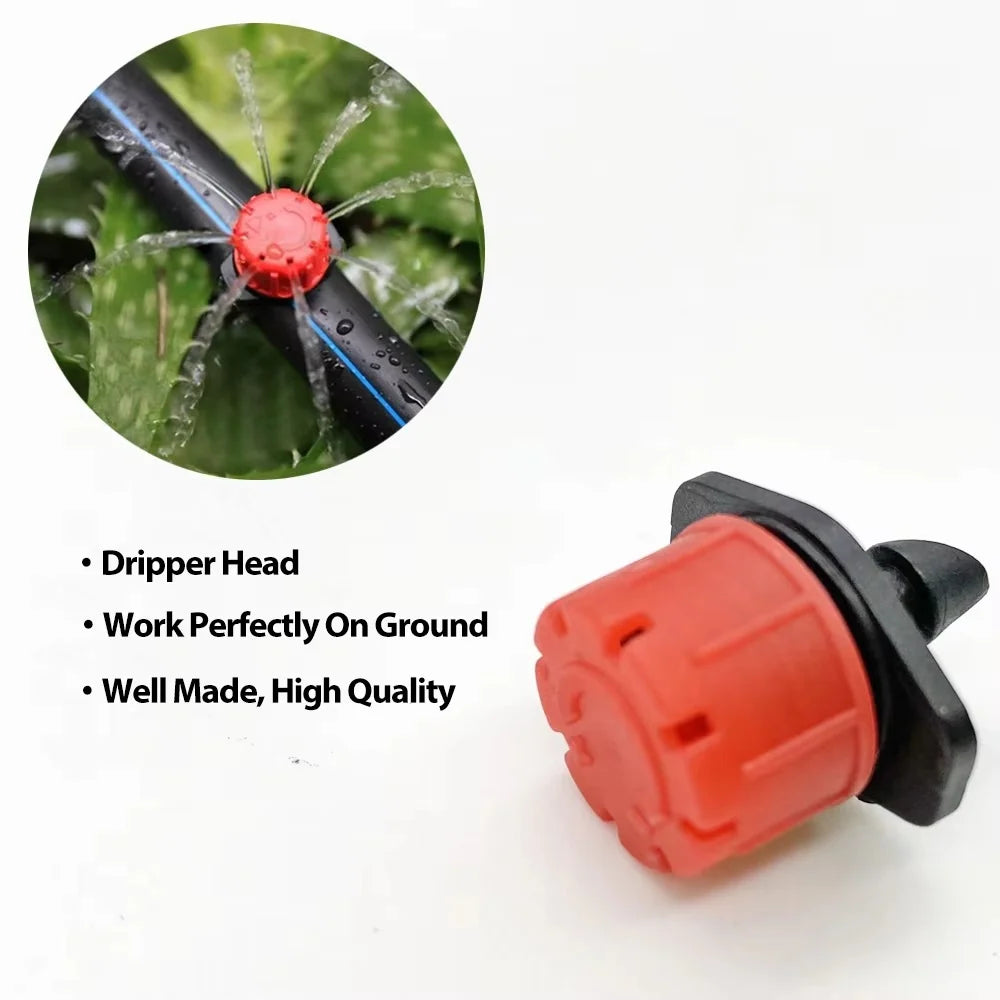 Drip Irrigation System Programmable Timer & Adjustable 8-Hole Heads