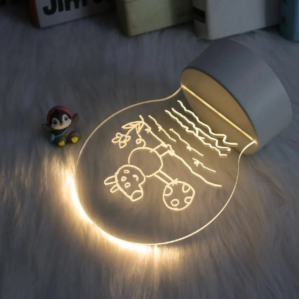 Dry-Erase Sign Warm LED USB-Powered