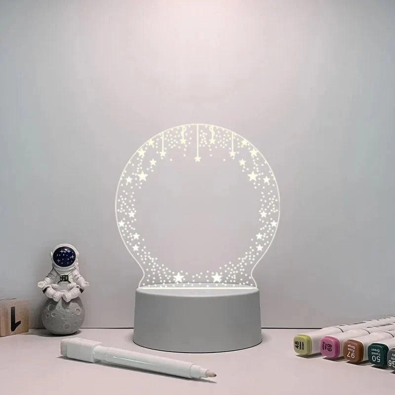 Dry-Erase Sign Warm LED USB-Powered