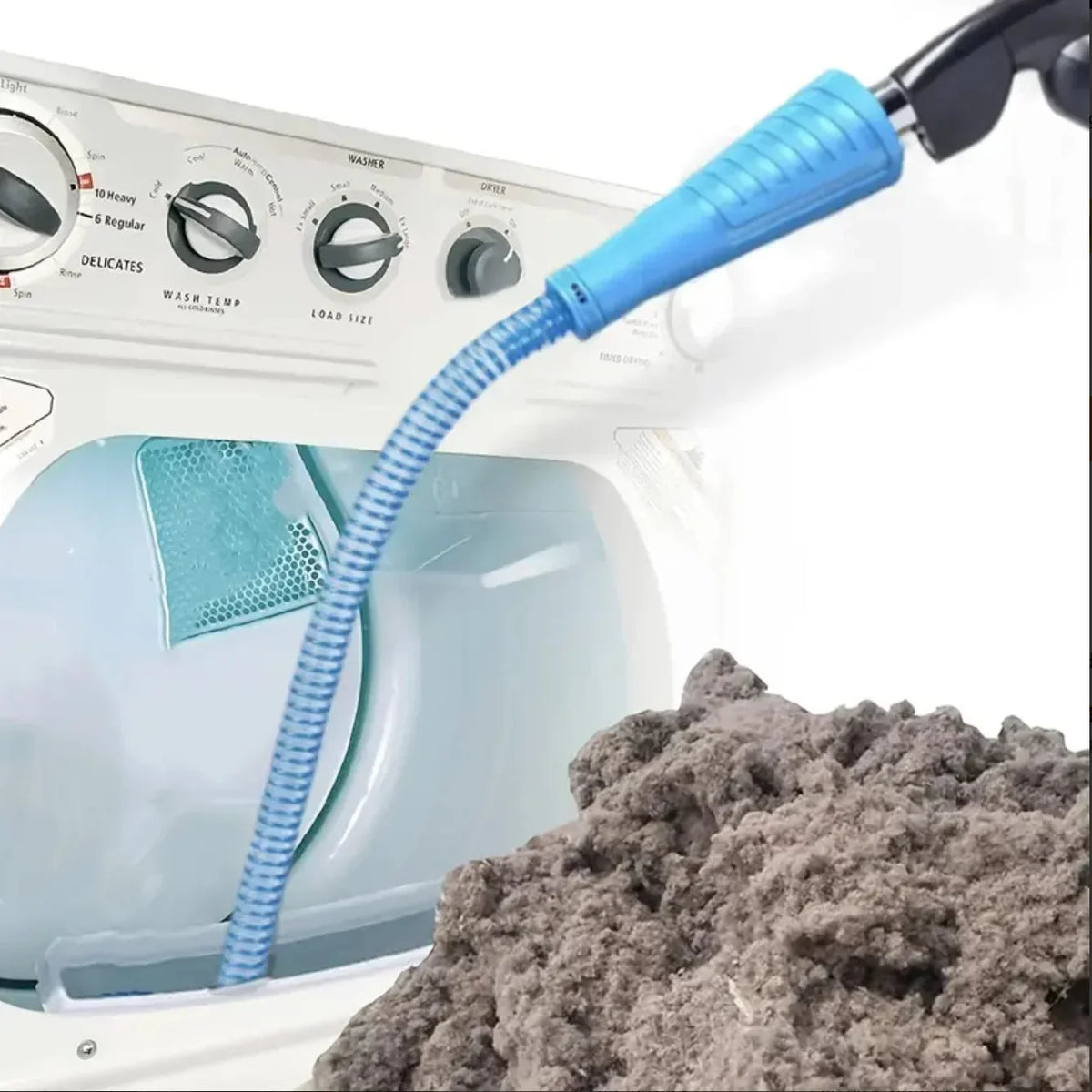Dryer Vent Cleaner Flexible Long Reach Universal Vacuum Fit