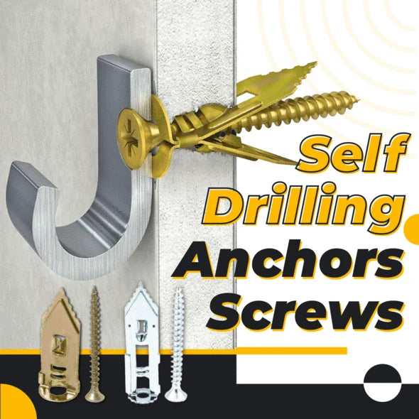 Drywall Anchors and Screws Self-Drilling Zinc-Plated Steel