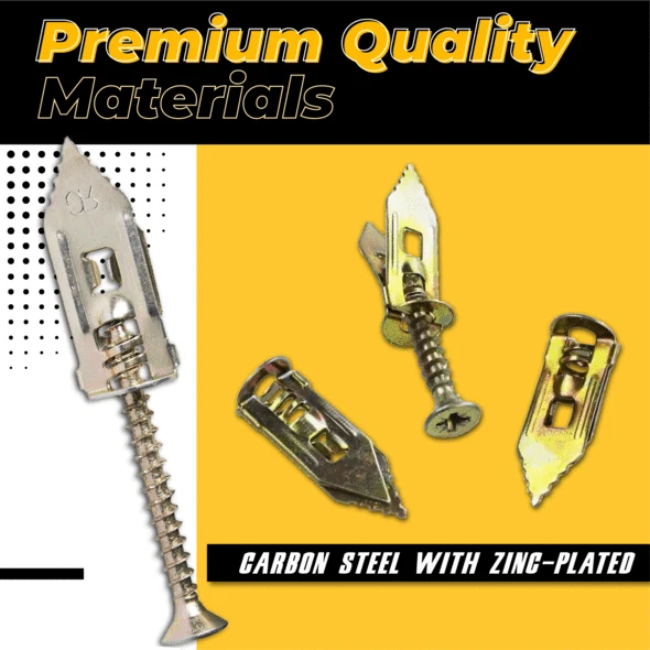Drywall Anchors and Screws Self-Drilling Zinc-Plated Steel
