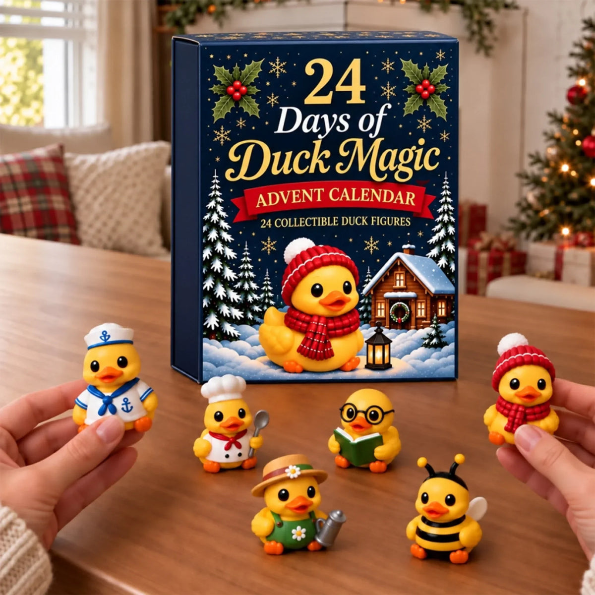 Duck Advent Calendar 24 Festive Collectible Figures