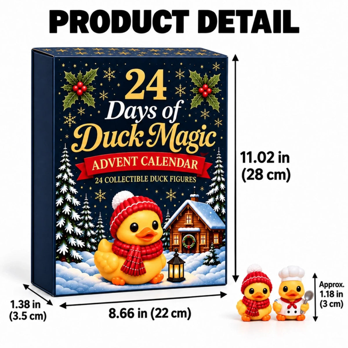Duck Advent Calendar 24 Festive Collectible Figures