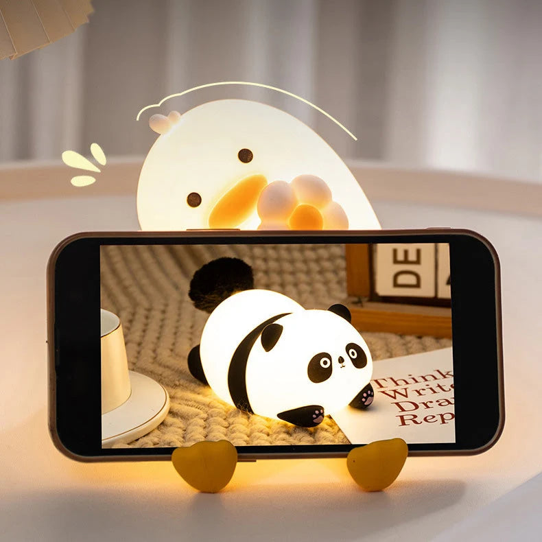 Duck Night Light Soft Silicone Warm LED Glow