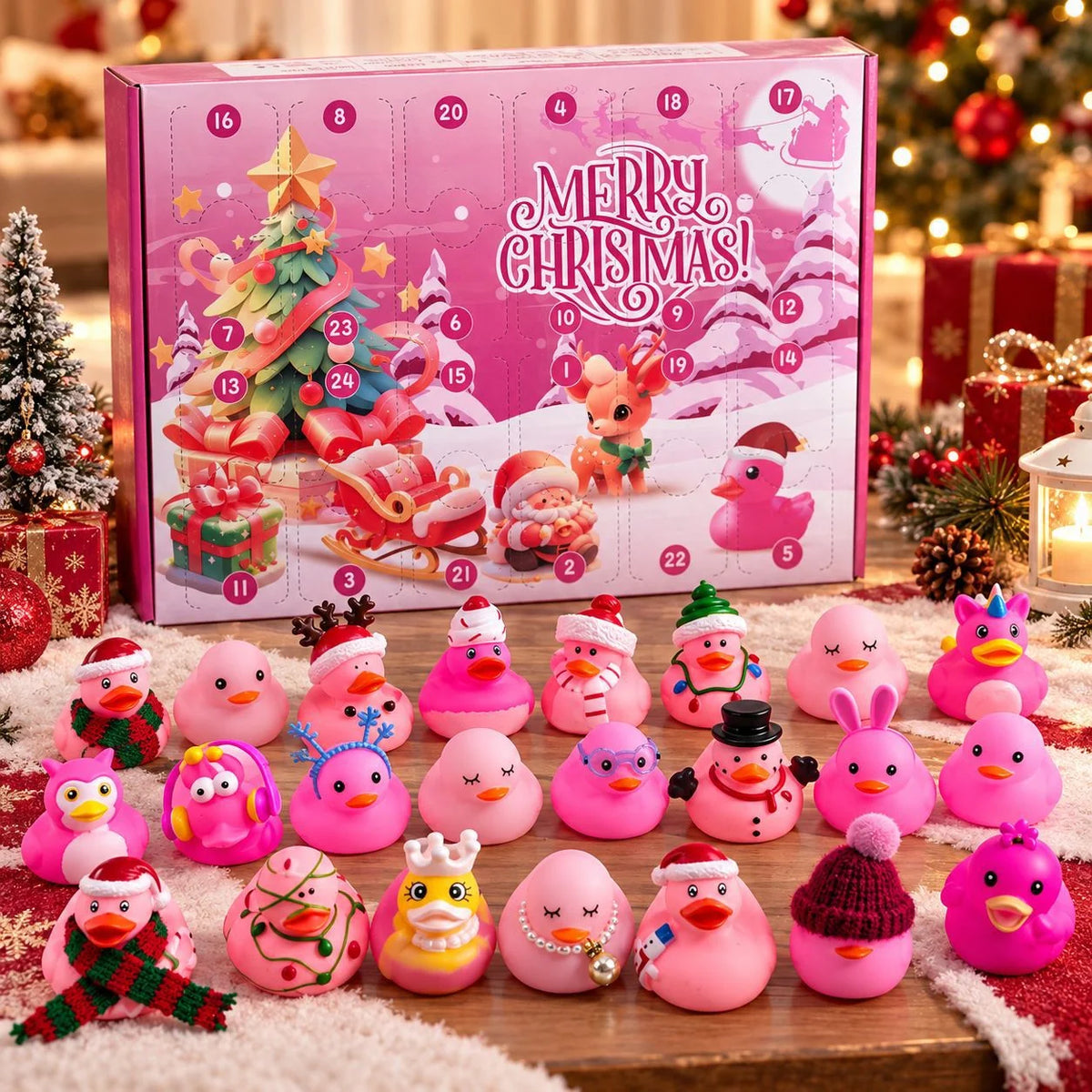 Duck Toy Advent Calendar 24 Vinyl Figures