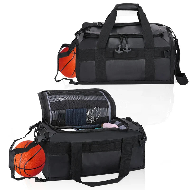 Duffel Bag Large Capacity Shoe Compartment Water-Resistant