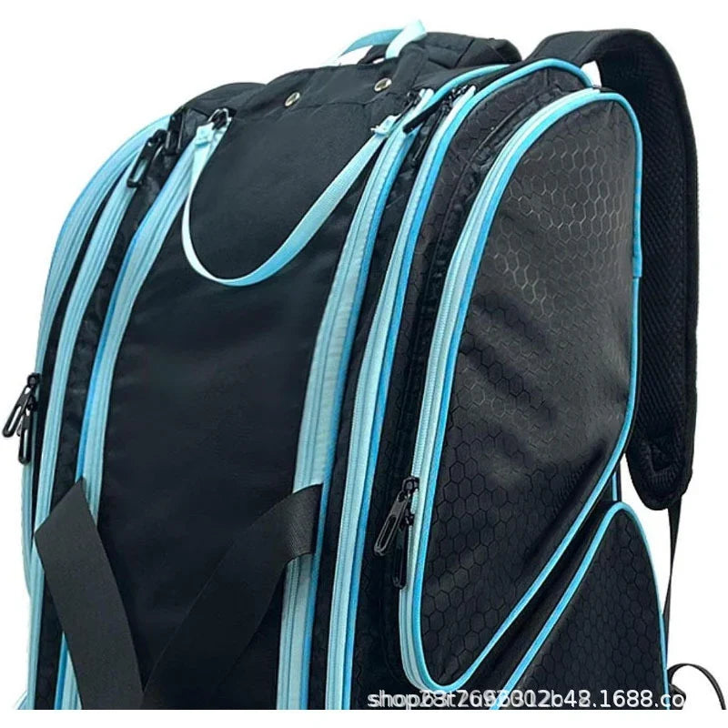 Duffel Bag Multi-Compartment Water-Resistant Polyester Padded Shoulder Strap