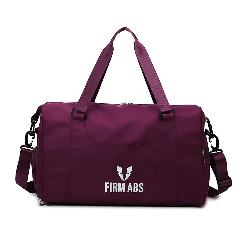 Duffel Bag Recycled Fabric Multiple Compartments Padded Strap