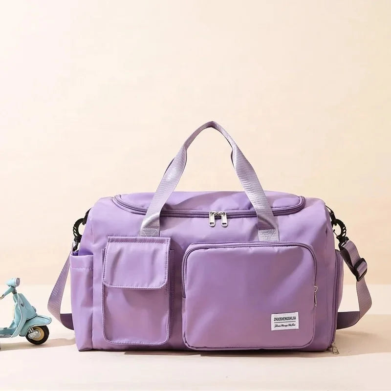 Duffel Bag Separate Shoe Compartment Water-Repellent Design