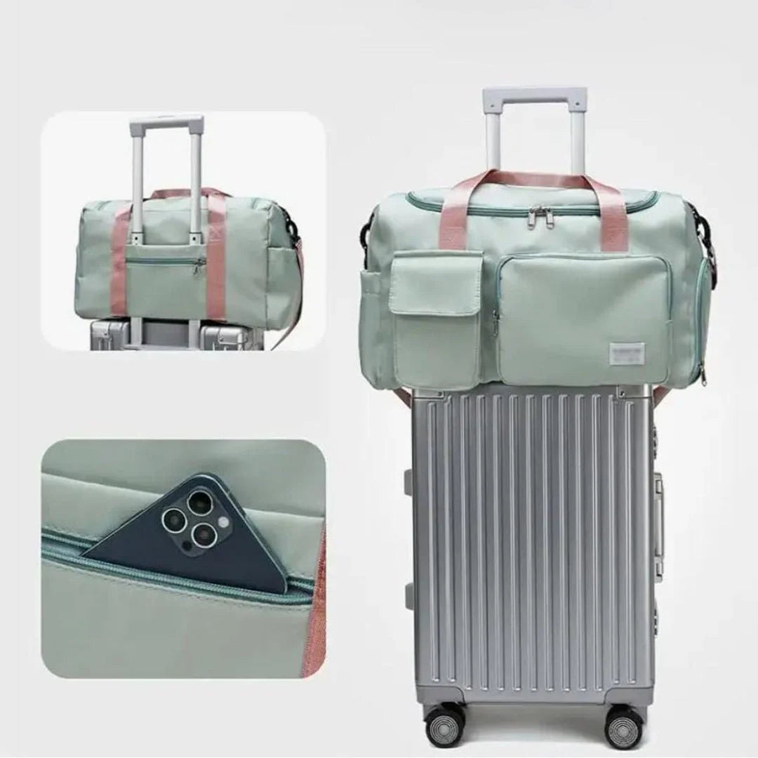 Duffel Bag Separate Shoe Compartment Water-Repellent Design