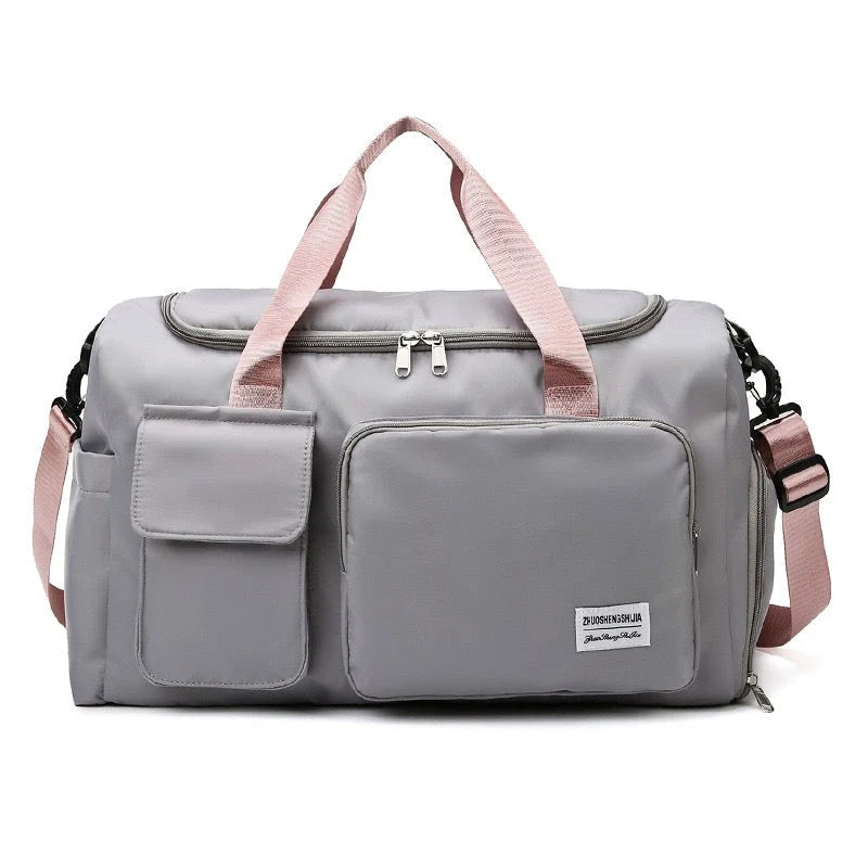 Duffel Bag Separate Shoe Compartment Water-Repellent Design