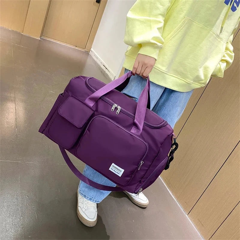 Duffel Bag Separate Shoe Compartment Water-Repellent Design