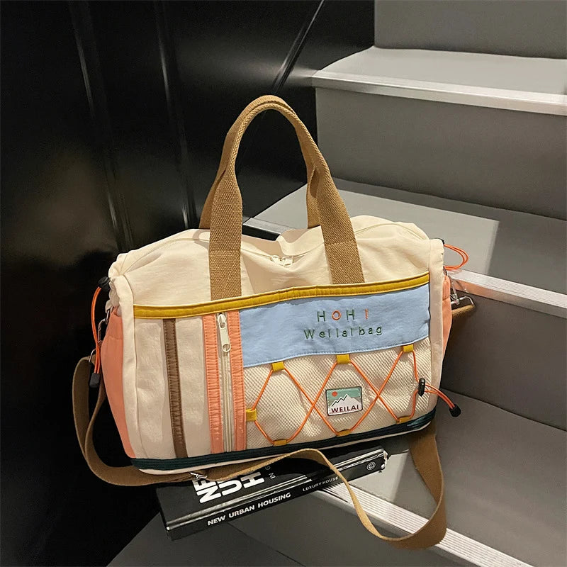 Duffel Bag Spacious Durable Fabric Dual Handles & Adjustable Strap