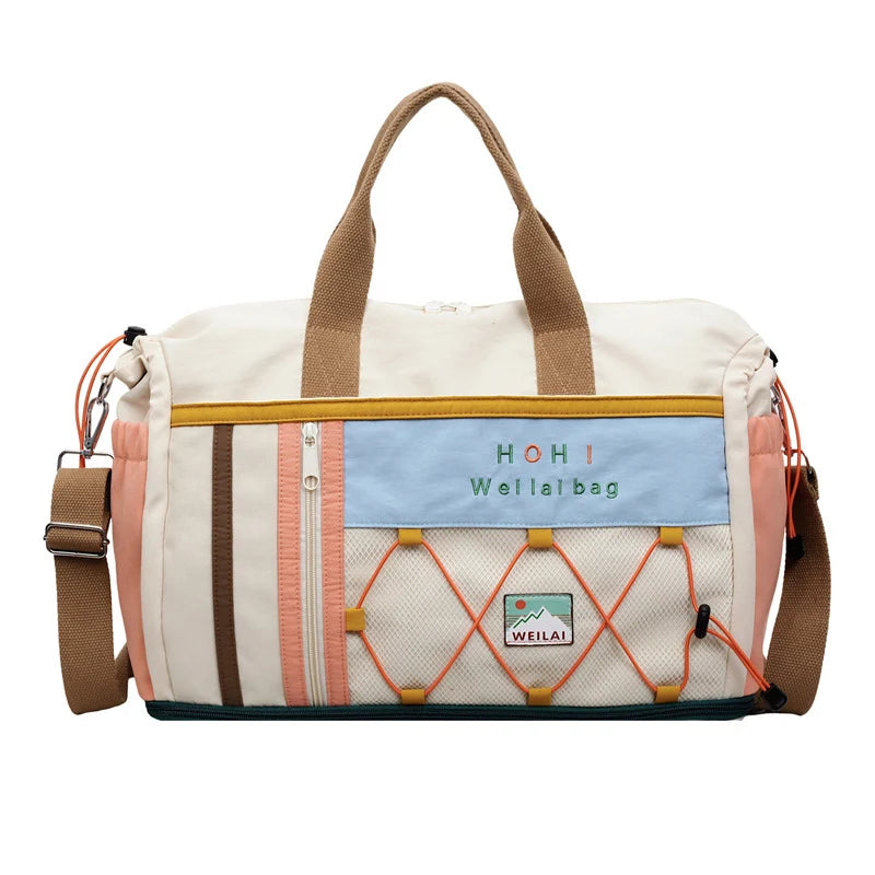 Duffel Bag Spacious Durable Fabric Dual Handles & Adjustable Strap