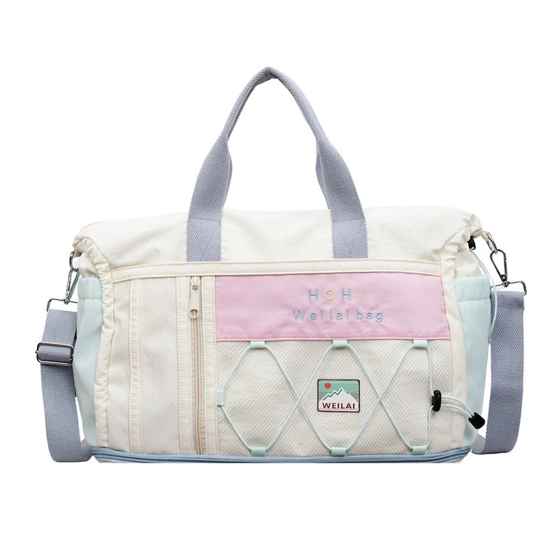 Duffel Bag Spacious Durable Fabric Dual Handles & Adjustable Strap