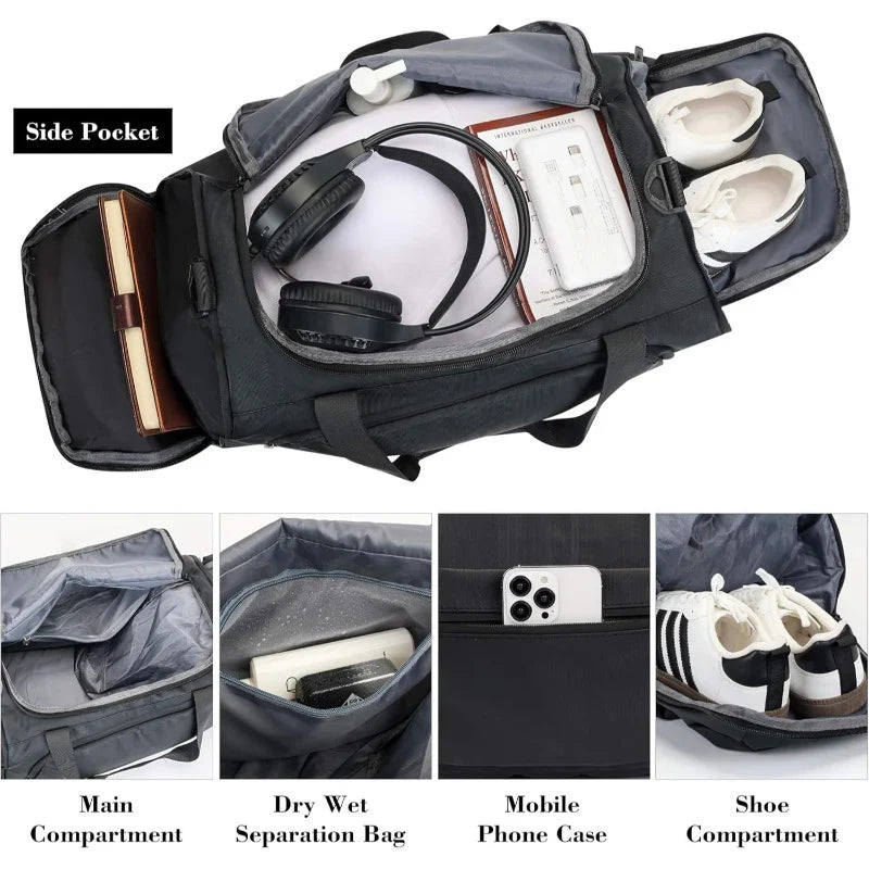 Duffel Bag Spacious Durable Padded Shoulder Strap