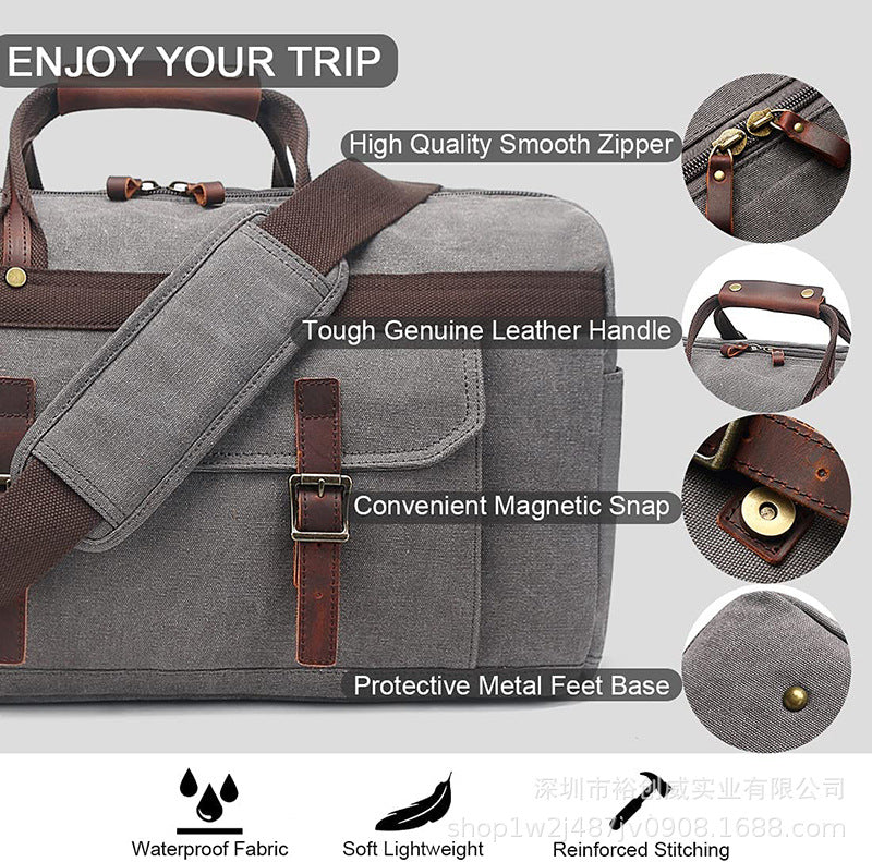 Duffel Bag Spacious Interior Multiple Pockets & Adjustable Strap