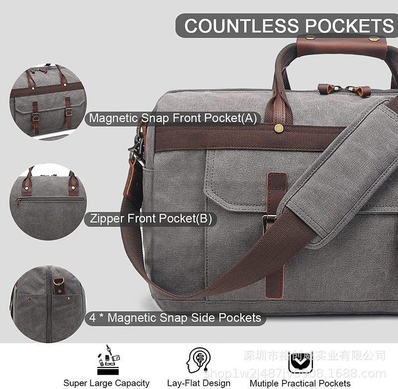 Duffel Bag Spacious Interior Multiple Pockets & Adjustable Strap