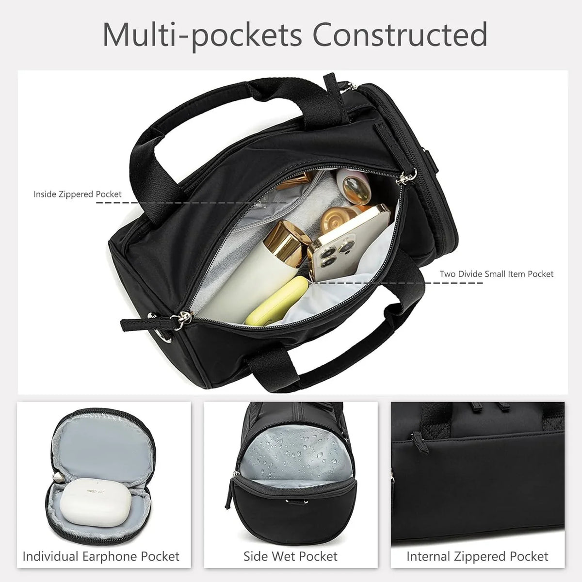 Duffel Bag Spacious Tear-Resistant Multiple Compartments
