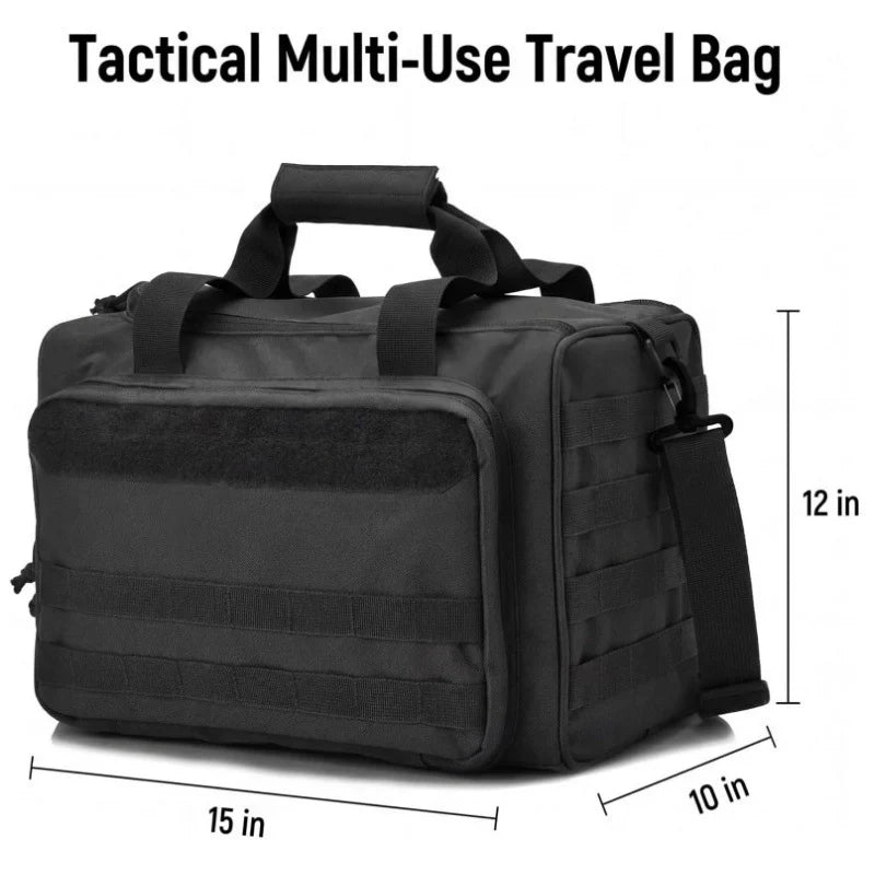 Duffel Bag Tear-Resistant Fabric Multiple Pockets & Adjustable Straps