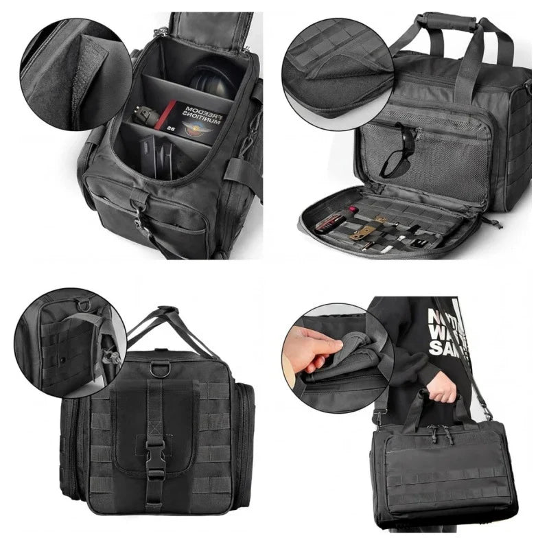 Duffel Bag Tear-Resistant Fabric Multiple Pockets & Adjustable Straps