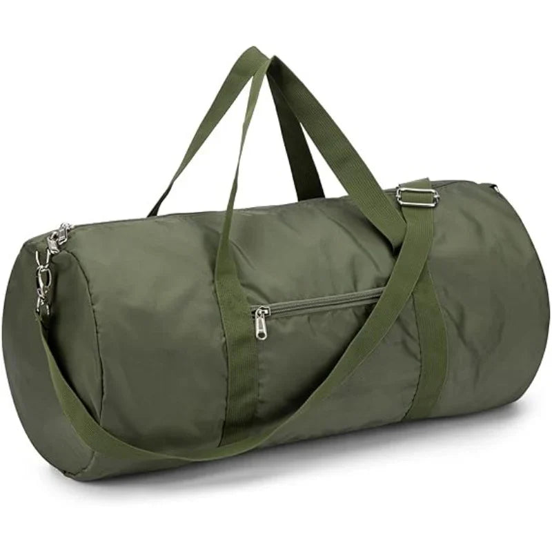 Duffel Bag Water-Resistant Fabric Multiple Pockets & Padded Handles
