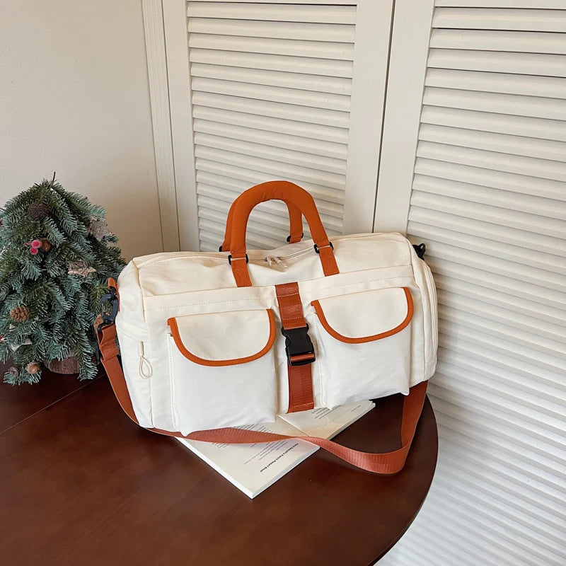 Duffel Bag Water-Resistant Multi-Pocket Padded Handles & Ergonomic Straps