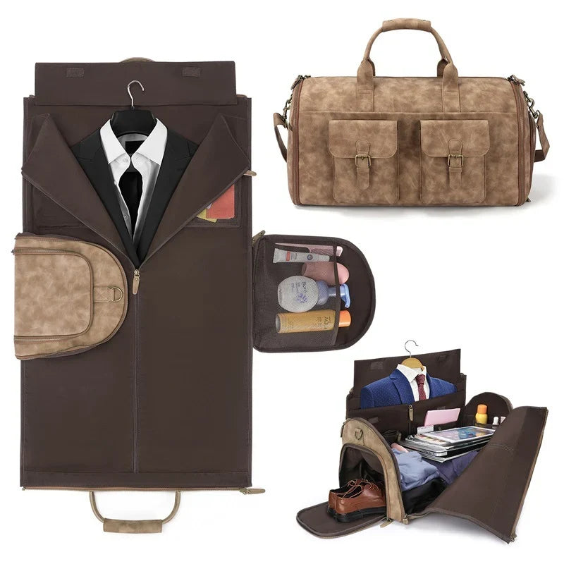 Duffle Bag Large Capacity Multiple Pockets & Detachable Strap