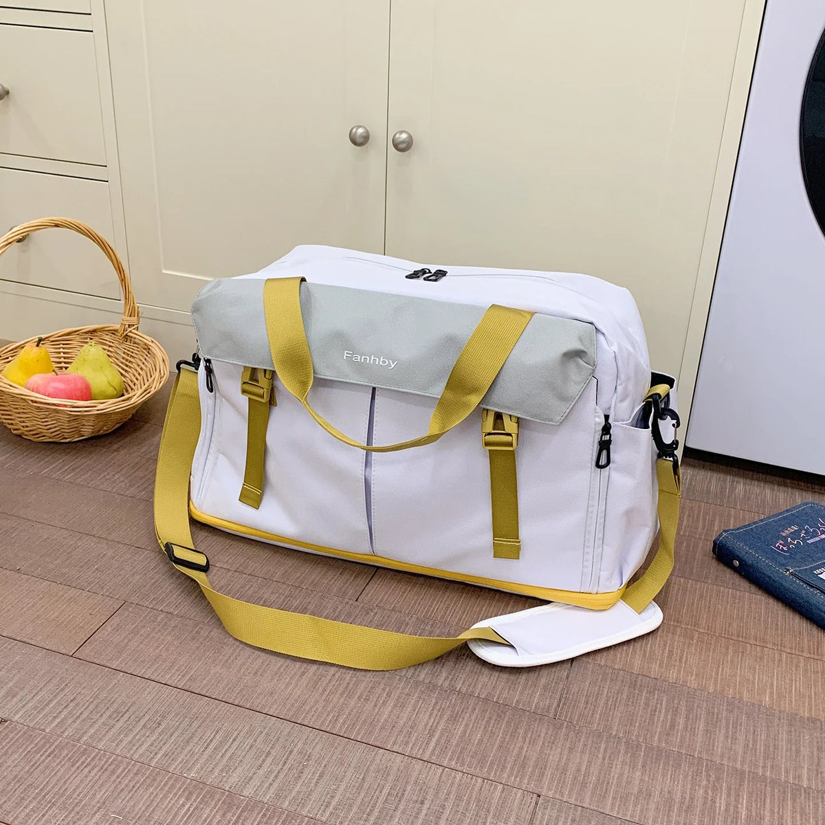 Duffle Bag Spacious Interior Multiple Pockets Padded Shoulder Straps
