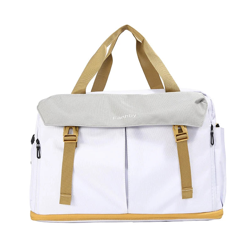 Duffle Bag Spacious Interior Multiple Pockets Padded Shoulder Straps