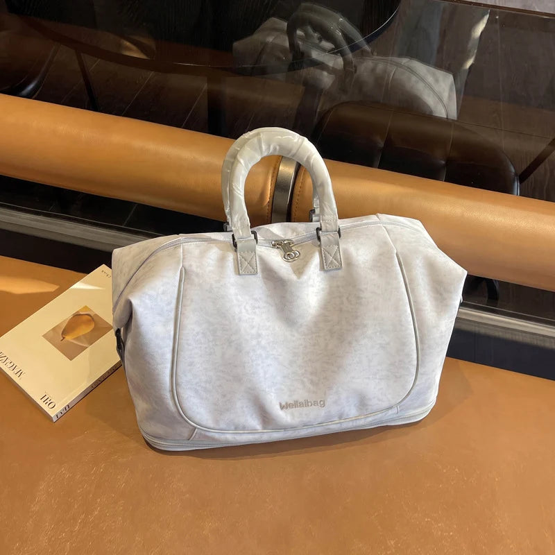 Duffle Bag Spacious Multi-Pocket Detachable Strap