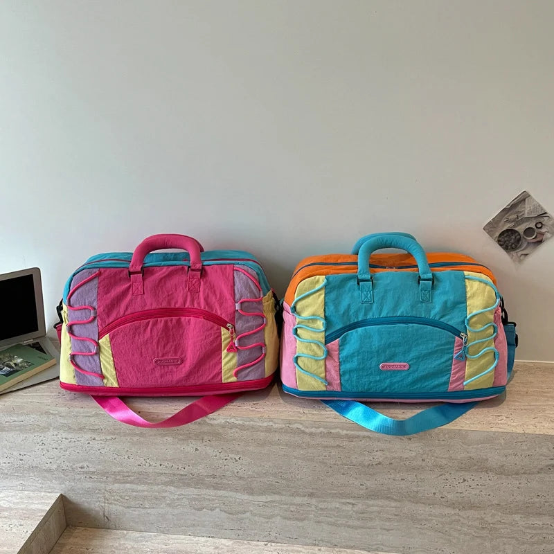 Duffle Bag Spacious Multi-Pocket Padded Handles & Adjustable Strap