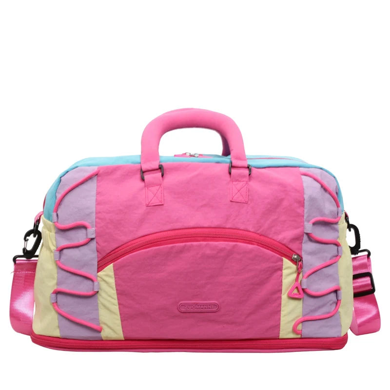 Duffle Bag Spacious Multi-Pocket Padded Handles & Adjustable Strap
