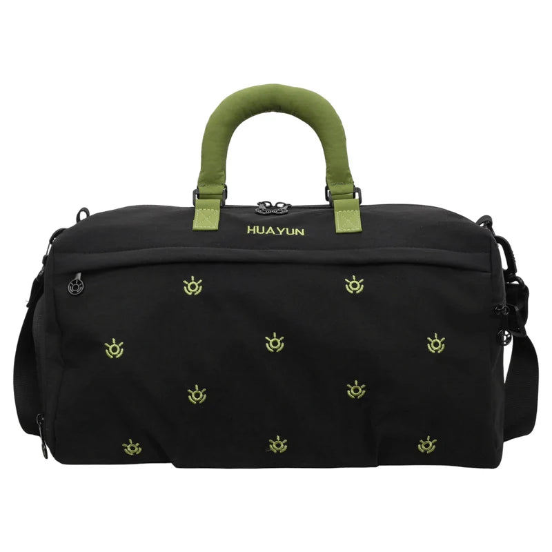 Duffle Bag Tear-Resistant Fabric Padded Handles & Multiple Pockets
