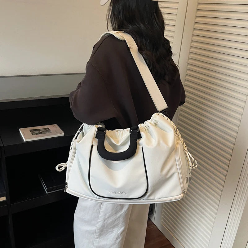 Duffle Bag Water-Resistant Detachable Shoulder Strap & Dual Handles