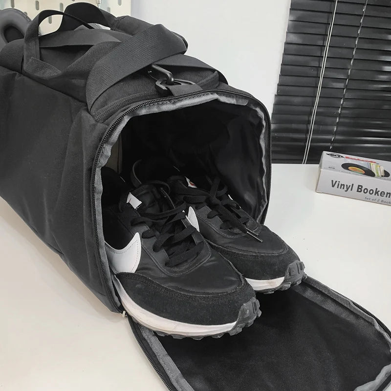 Duffle Bag Water-Resistant Large Capacity Carry-On Padded Shoulder Straps
